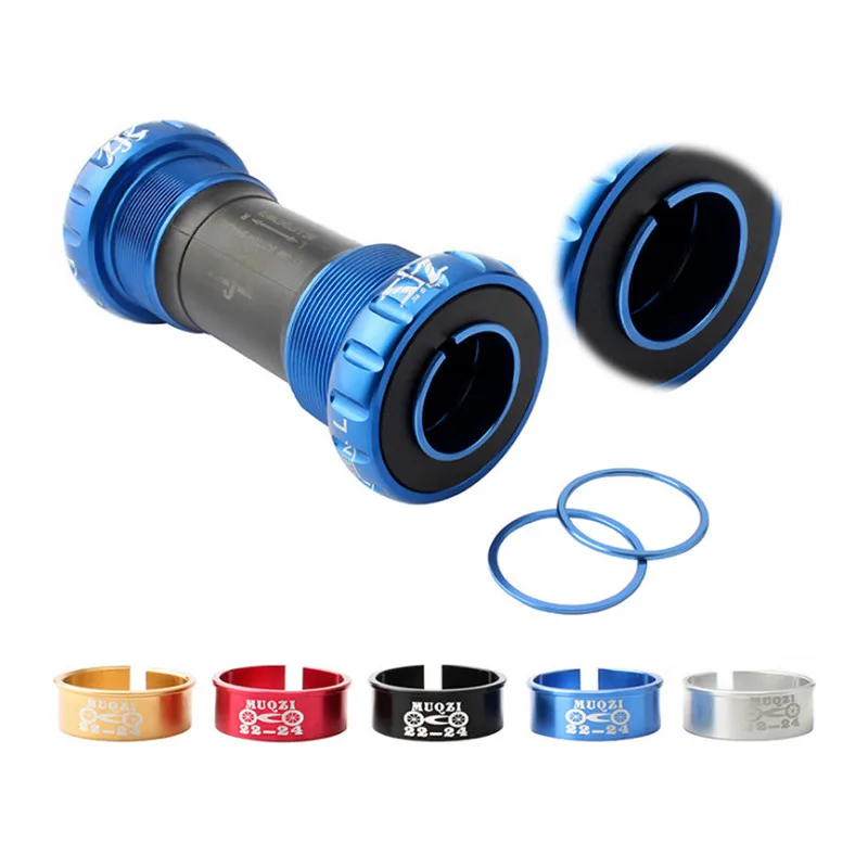 Велосипедный центральный вал редуктор кольцо цельный втулки регулируемая оси BB