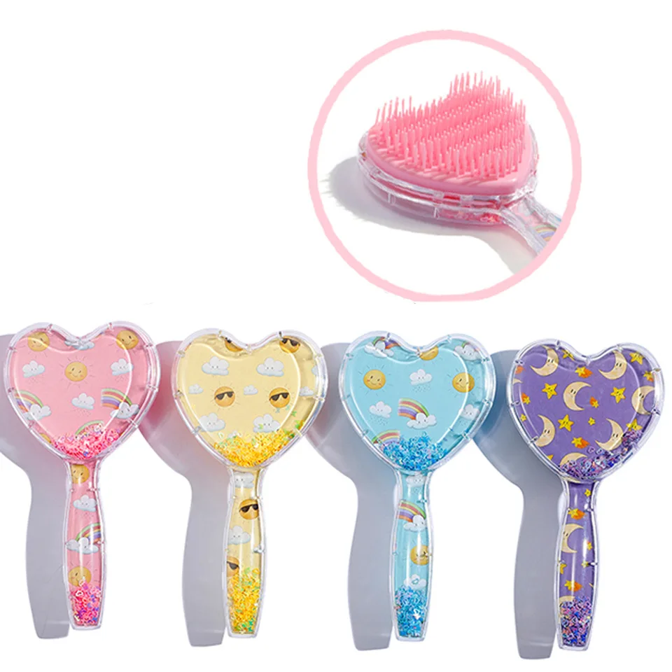 

Hair Styling Comb Cartoon Cute Rabbit Air Bag Comb Love Heart Hairbrush Hairdressing Straight Curly Hair Comb Hair Brush Women