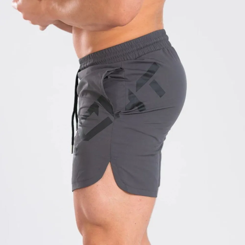 Шорты мужские спортивные для спортзала фитнеса бодибилдинга облегающие бега