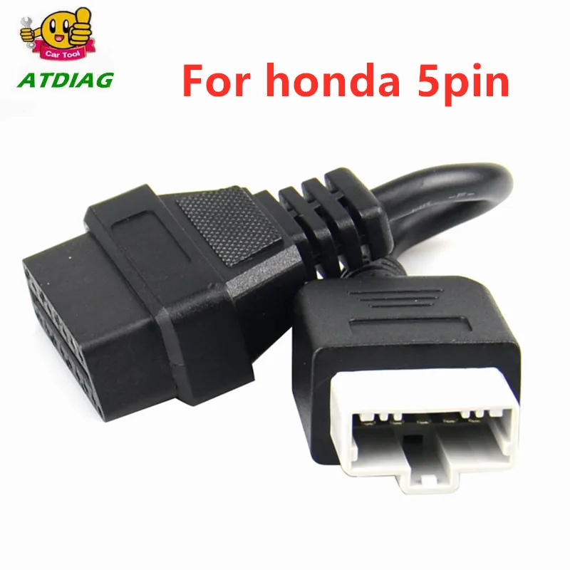 

Мужской 3pin 5Pin конвертировать в Женская OBD2 16pin кабель для автомобиля Honda сканер OBD OBDII адаптер 3 pin 5 Pin до 16 контактный разъем
