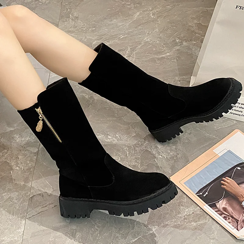 

Женские короткие плюшевые ботинки для снежной погоды, женские зимние теплые Нескользящие ботильоны, женские уличные повседневные короткие...