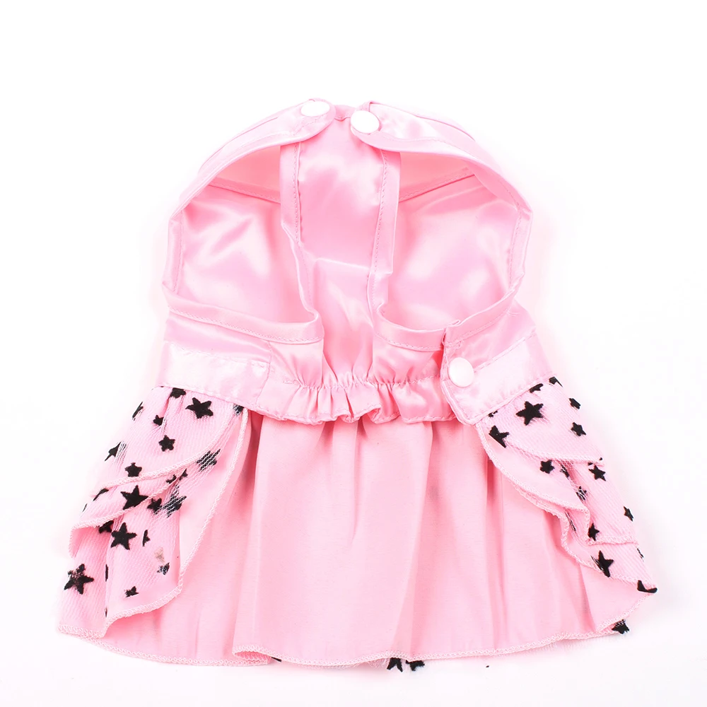 

Small Dog Cat Dress Shirt Bow&Stars Design Pet Puppy Skirt Spring Summer Apparel 2 Colours