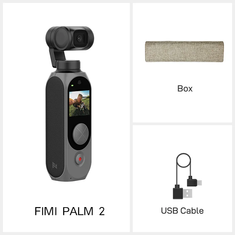 FIMI palm 2 ручной карданный подвес Камера palm2 FPV 4K 100 Мбит/с Wi-Fi и стабилизатор 308 мин