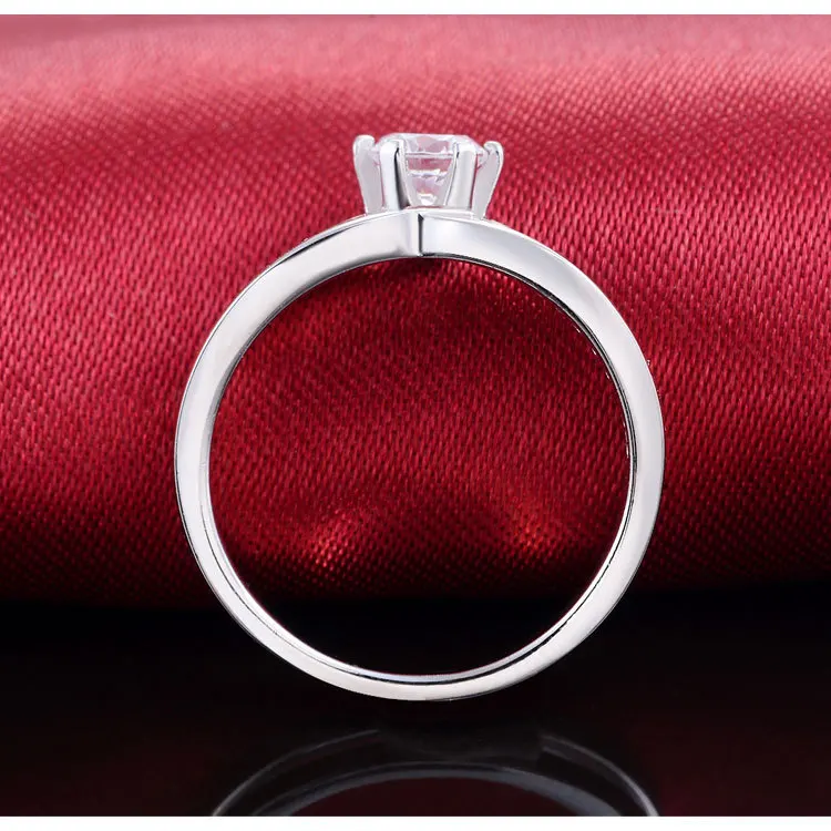 

Black Friday 925 Sterling Silver Wedding Engagement ring set for women Fashion finger jewelry bridal Black Friday R1433S