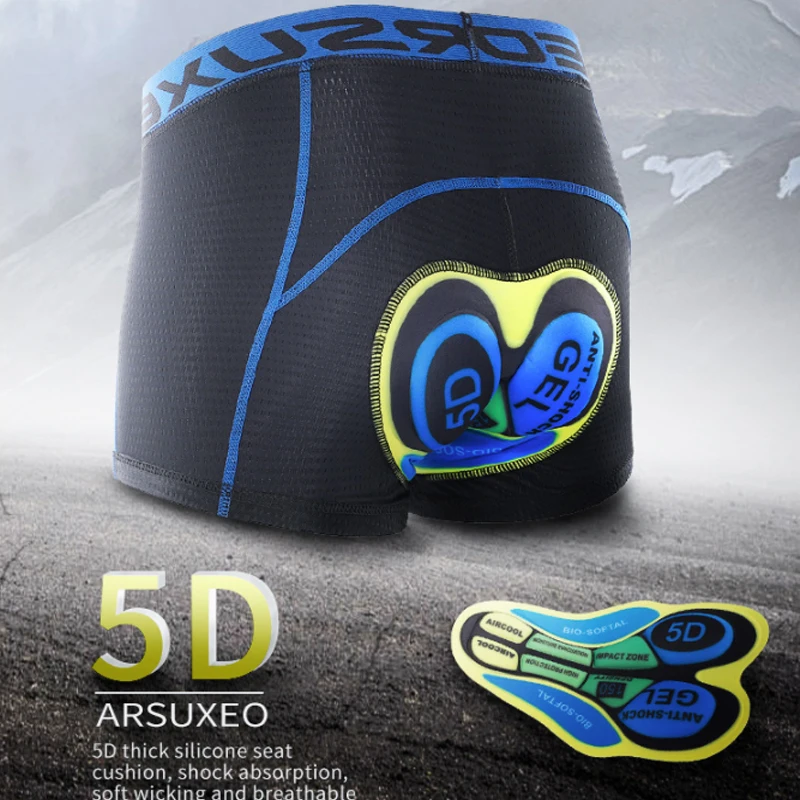 

Top Cycling Underwear Pro 5D Gel Pad Cycling Shorts Men Downhill Underwear MTB Male Mountain Bike Shorts Pants Bicycle Shorts