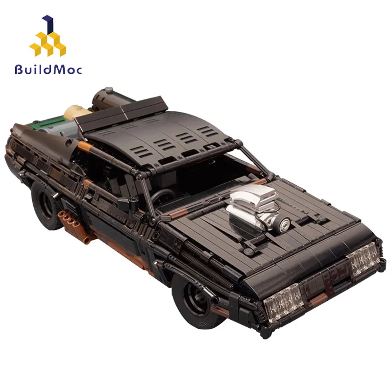 Buildmoc MOC 35846 Max черный перехватчик технический Радиоуправляемый автомобиль модель