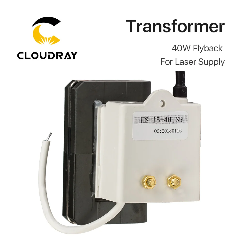 Cloudray 40 Вт Высокое напряжение Flyback трансформатор, Модель C для CO2 40 Вт лазерный источник питания