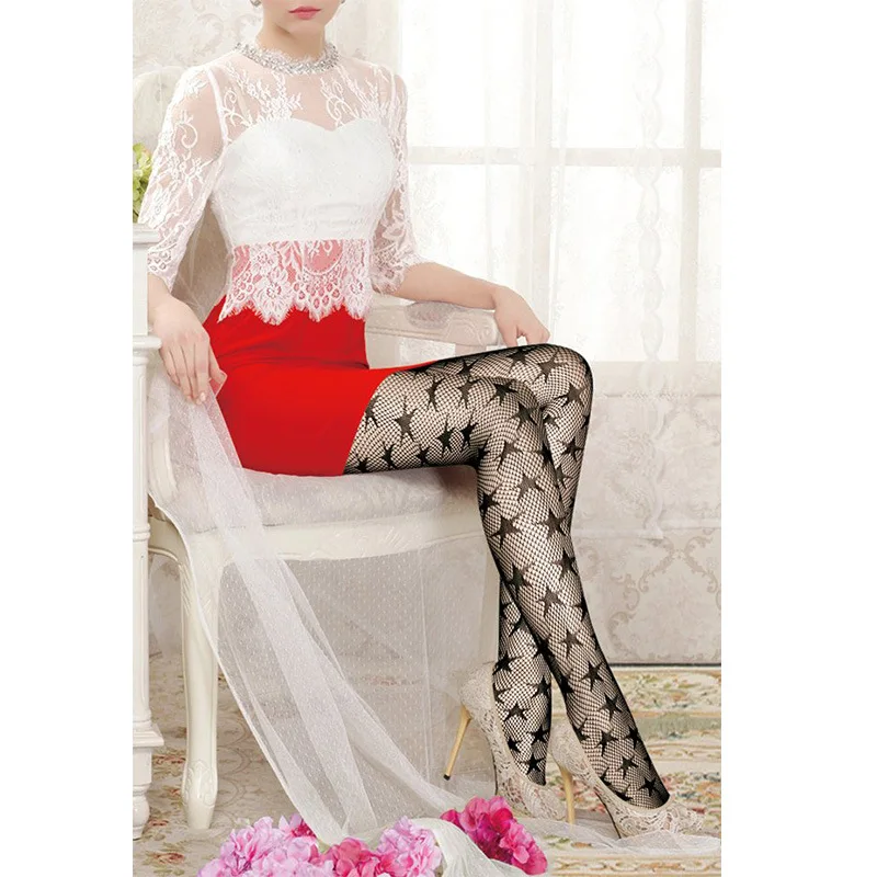 Новинка сексуальные кружевные колготки для девочек подтяжки платье-сетка с
