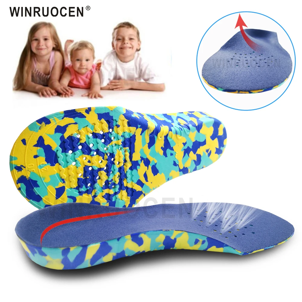 Ортопедические стельки для детской обуви размеры O/X плоская подошва поддержка