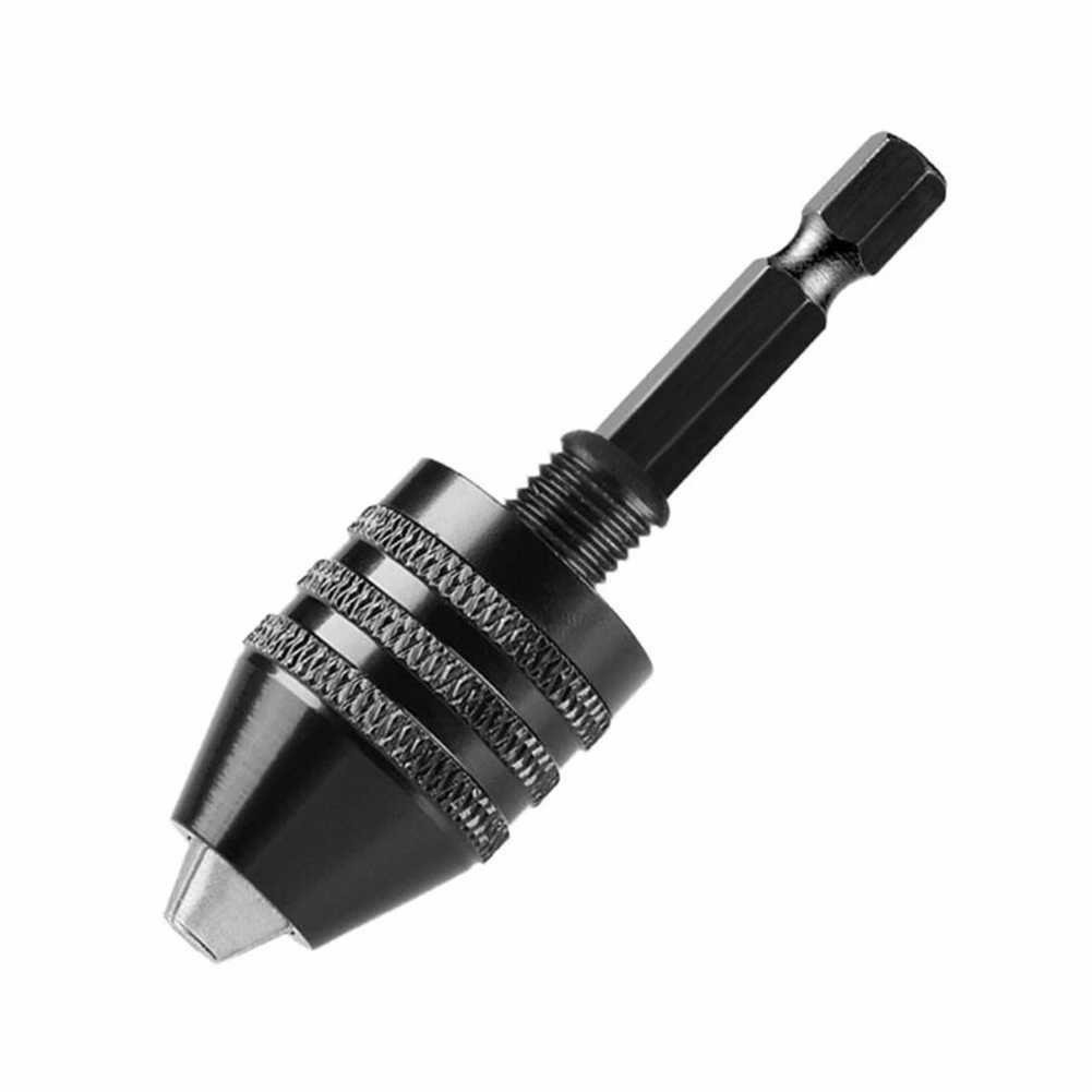 

1pc Keyless Chuck Conversion Hex Shank Adapter Drill Bit Quick Change Driver Drilling Chuck Self Tighten Automatic Locking