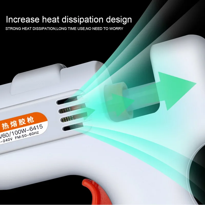 Профессиональный высокотемпературный клеевой пистолет 80 Вт/100 Вт инструменты