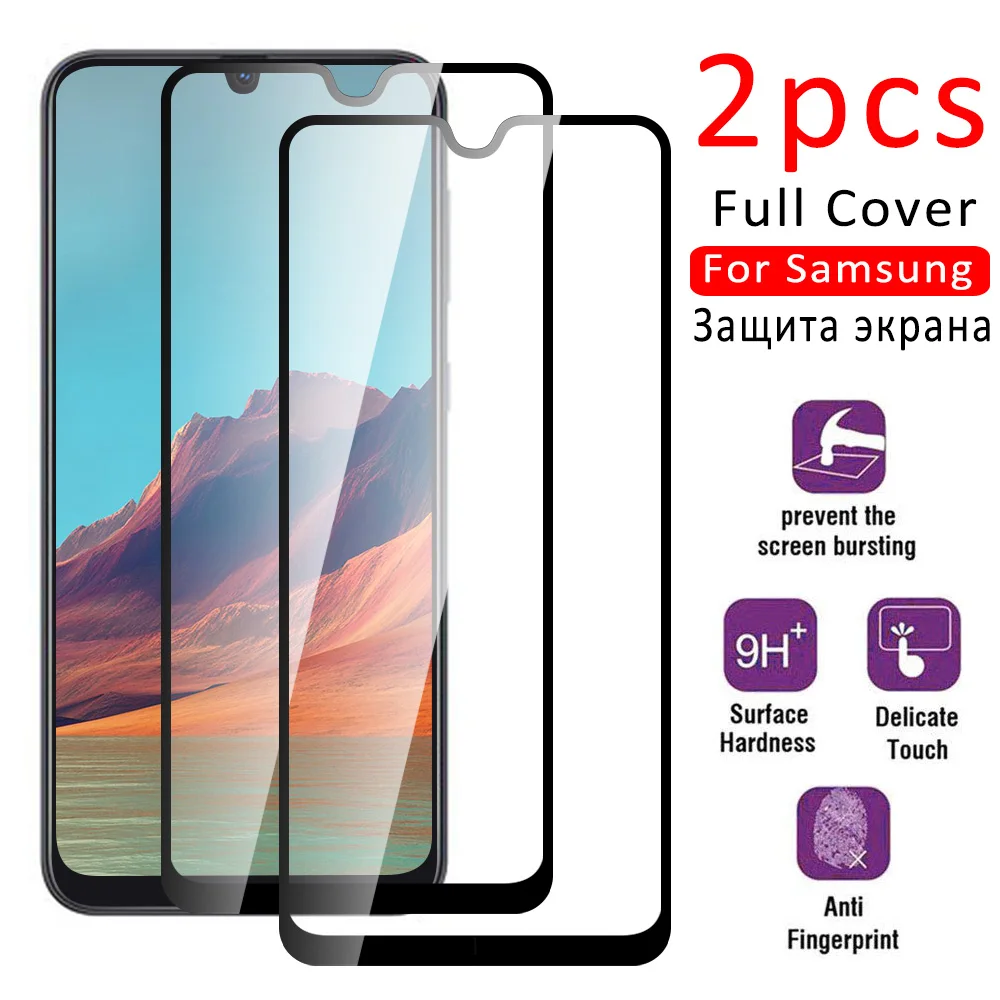 Полное покрытие из закаленного стекла для Samsung Galaxy A50 A40 A70 Защита экрана samsung A30S 40S