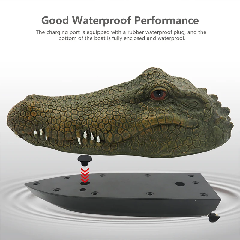 2.4G Remote Control Flytec V002 Simulation Crocodile Head Bait Pond Floating Doll Garden Spoof Toy Gift | Игрушки и хобби