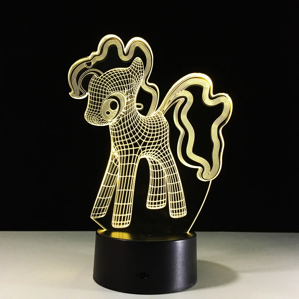 3D с рисунком из мультфильма Мой Маленький Пони ночной Светильник Настольный