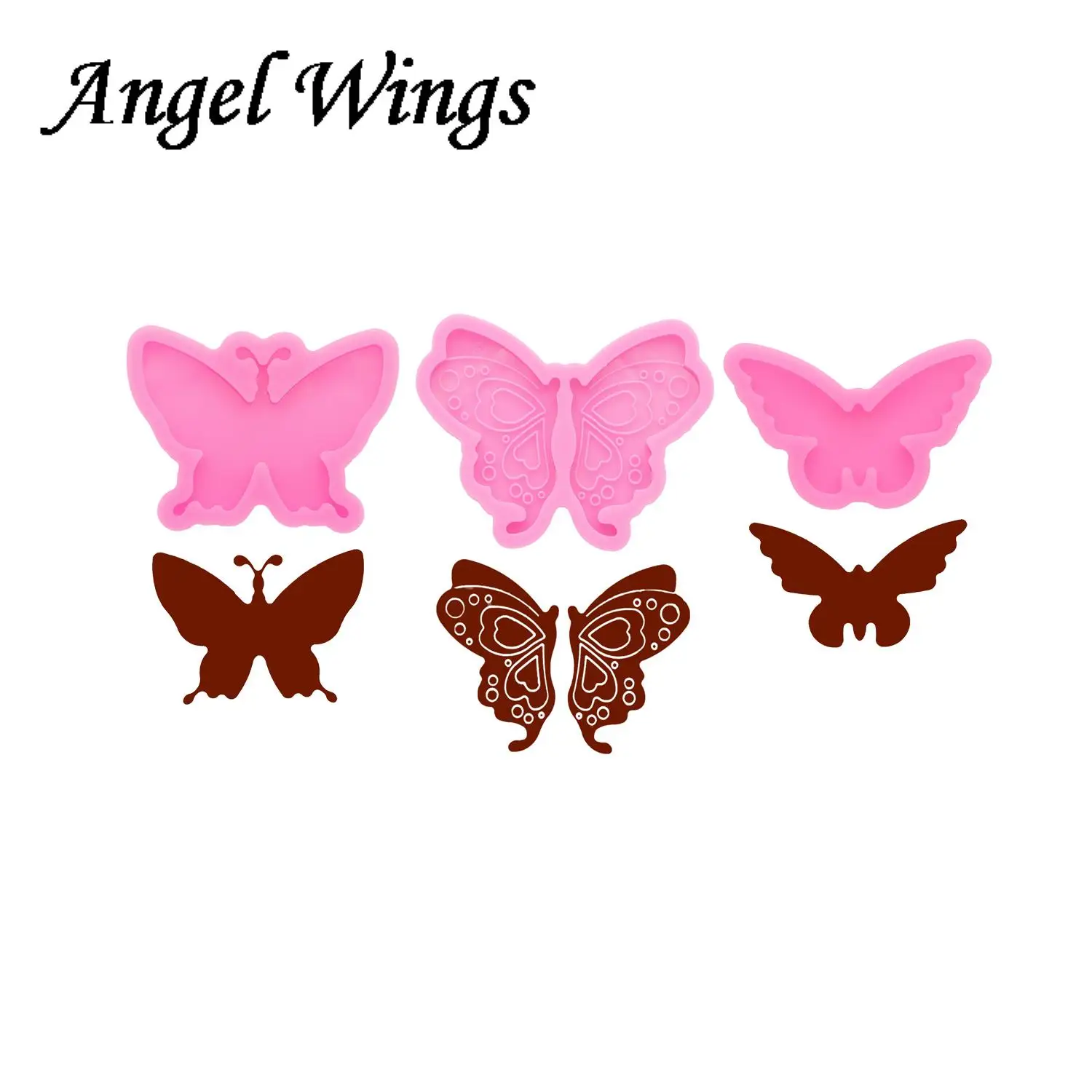 

Shiny Butterfly Silicone Molds, DIY Jewelry keychain Frog mould Epoxy Resin Mold, Cake Decorating Chocolate Fondant Mold DY0400