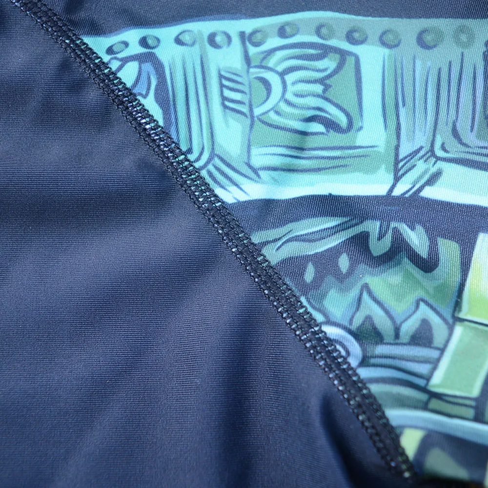 Мужская быстросохнущая футболка Rashguard с длинным рукавом пляжная одежда для