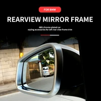 side rearview mirror frame trim for bmw f30 f32 3 series 316li 320li video recorder lhd rhd abs chrome car styling accessories