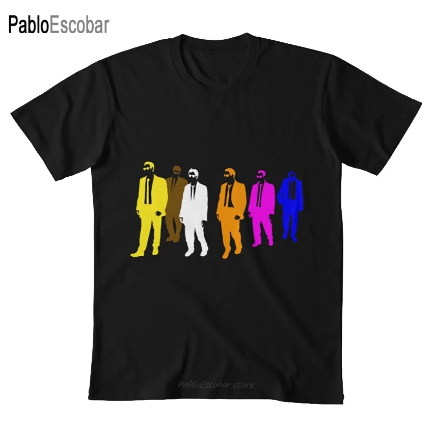 Цвета резервуара с синей футболкой мистер резервуар ресвир собака Квентин