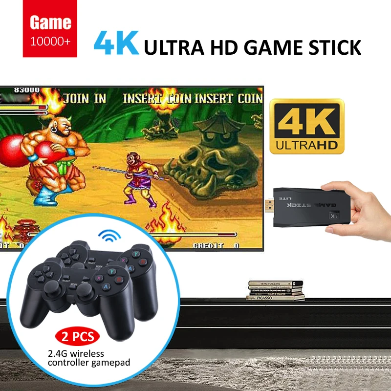 Портативная игровая консоль для PS1/SEGA/SNES/MAME Ретро ТВ приставка Lite 4K с HDMI