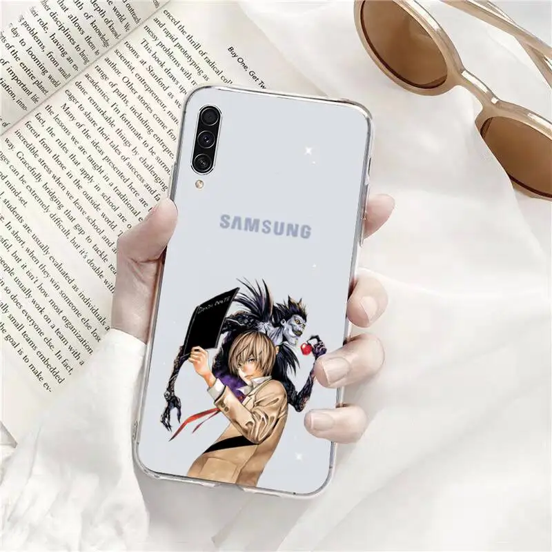 

Death Note anime Suspense Phone Case Transparent for Samsung A71 S9 10 20 HUAWEI p30 40 honor 10i 8x xiaomi note 8 Pro 10t 11