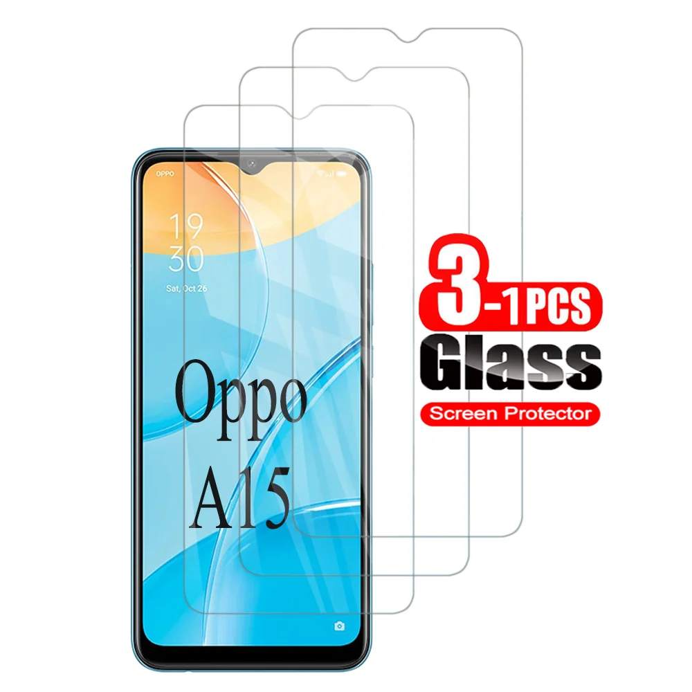1-3pcs For Oppo A15 2020 tempered glass screen protector on for Oppo A 15 CPH2185 6.52