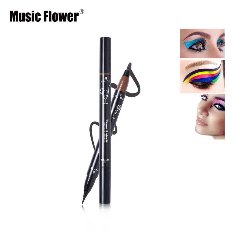 Фирменный набор для макияжа с музыкальными цветами жидкая подводка глаз двойным