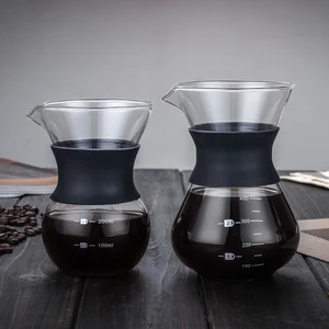 Glass Hand-made Coffee Pot Borosilicate Glass Sharing Coffee Pot Glass Coffee Pot Coffee Set Free Shipping Items