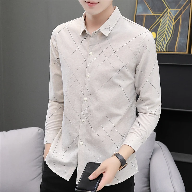Стильная осенне-зимняя рубашка с длинным рукавом Корейская версия Модная