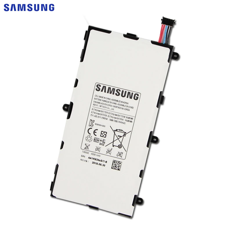 Samsung сменный аккумулятор T4000E для samsung GALAXY Tab3 7,0 T210 T211 T2105 T217a аутентичный Аккумулятор для планшета 4000 мАч