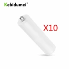 Kebidumei, 10 шт., адаптер-преобразователь батарей размера AAA в AA, держатель батарей, пластиковый чехол, переключатель для AAA в AA