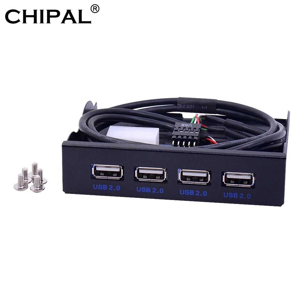 CHIPAL 3 5 &quotфлоппи Бэй 4 порта USB 2 0 Hub USB2.0 Передняя панель расширения адаптера