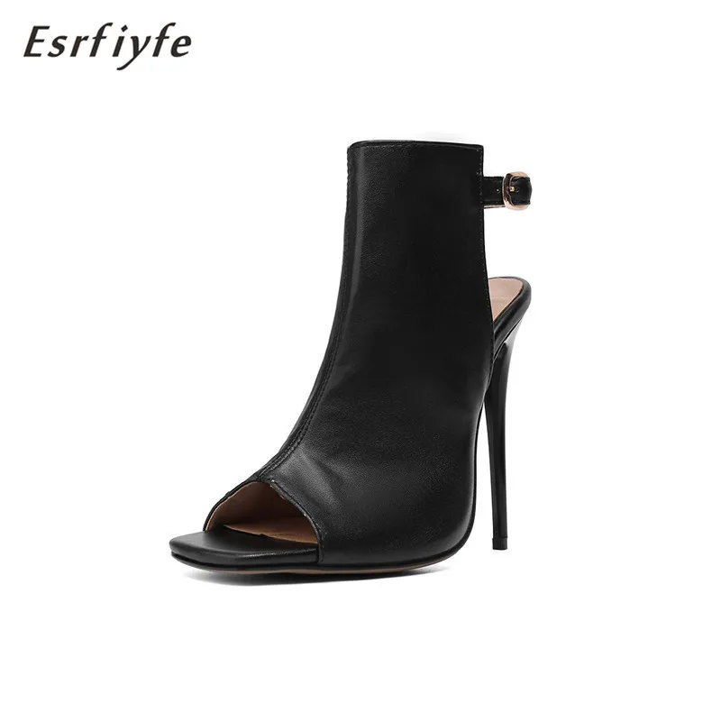 

ESRFIYFE 2021 Новые женские босоножки с ремешком на щиколотке и пряжкой на высоком каблуке; Открытый носок босоножки на тонком каблуке; Женские ве...