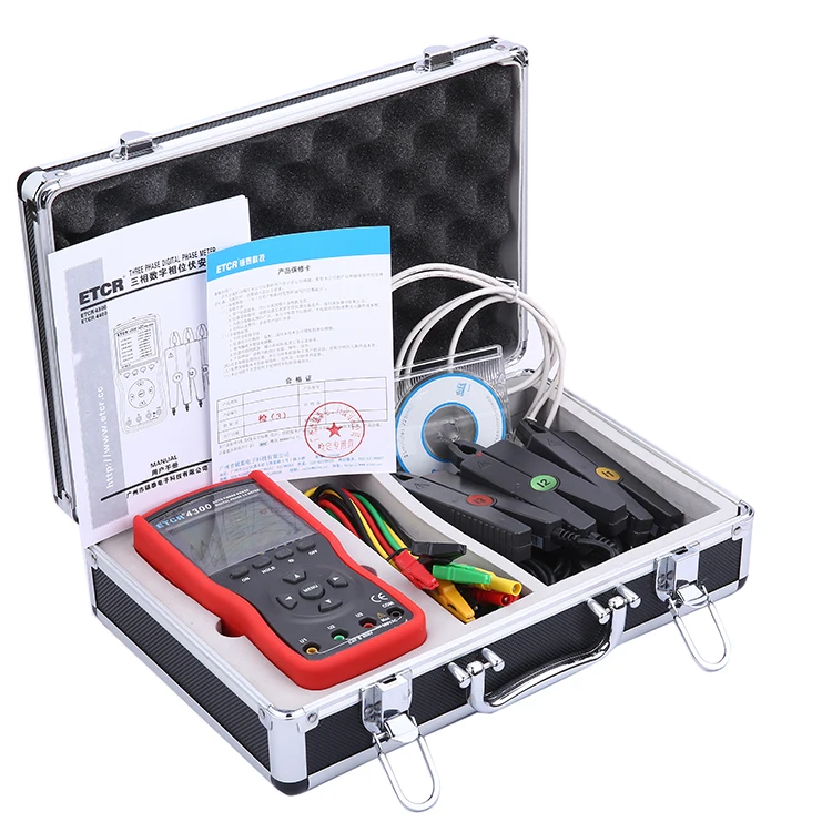 

Intelligent 3 phase digital clamp voltammeter voltage ampere meter digital electric meter