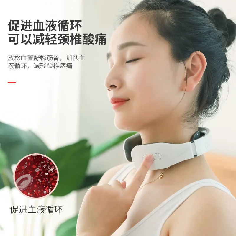 

Smart Cervical Spine Massage Instrument Household Multifunctional Rechargeable Pulse Cervical Spine Massager Health Care