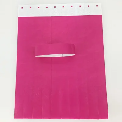 Новое поступление бумажные браслеты без логотипа для событий с надписью на