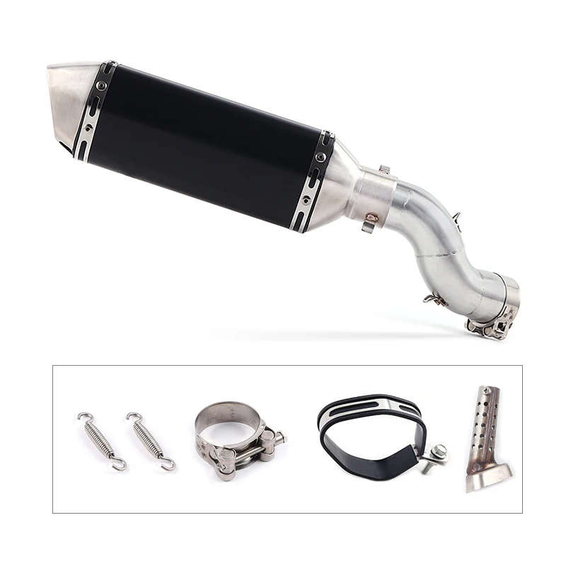 

Free Shipping motorcycle Exhaust Middle pipe Muffler full System Pipe Pipe Tube Slip On For Kawasaki Z900 Z 900 2017 2018 Q
