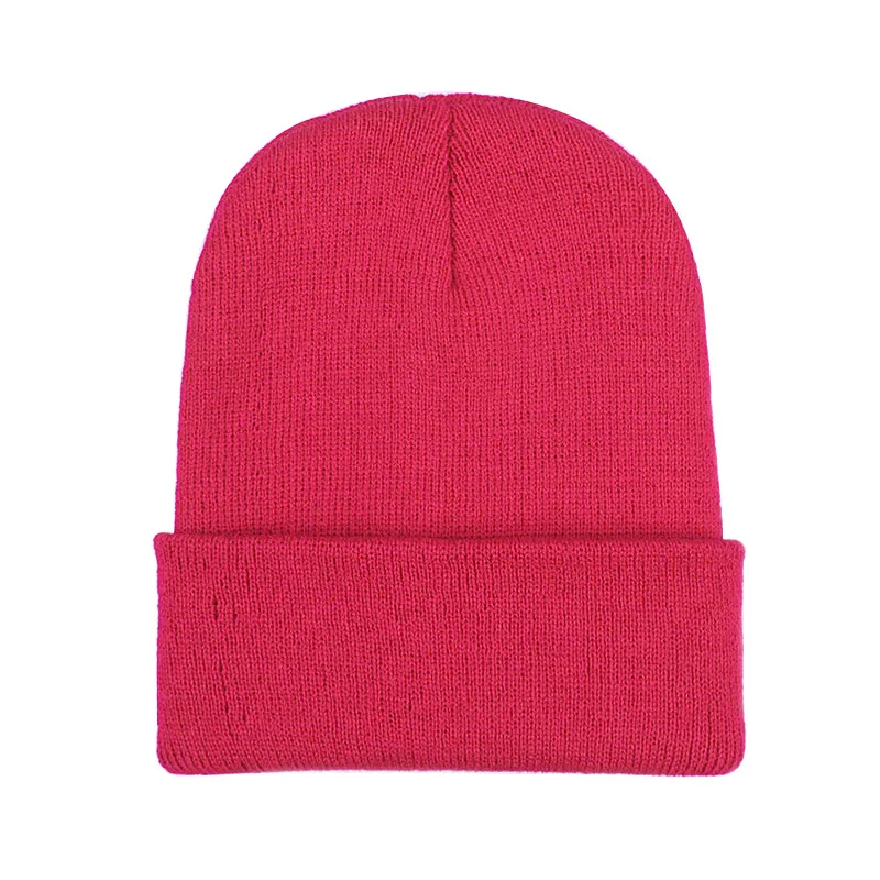 Women Hip-hop Knitted Soft Warm Hat Ski Hood 2020 New Fashion Unisex Winter Plain Borderless Fluorescent Color Thread Beanie | Аксессуары