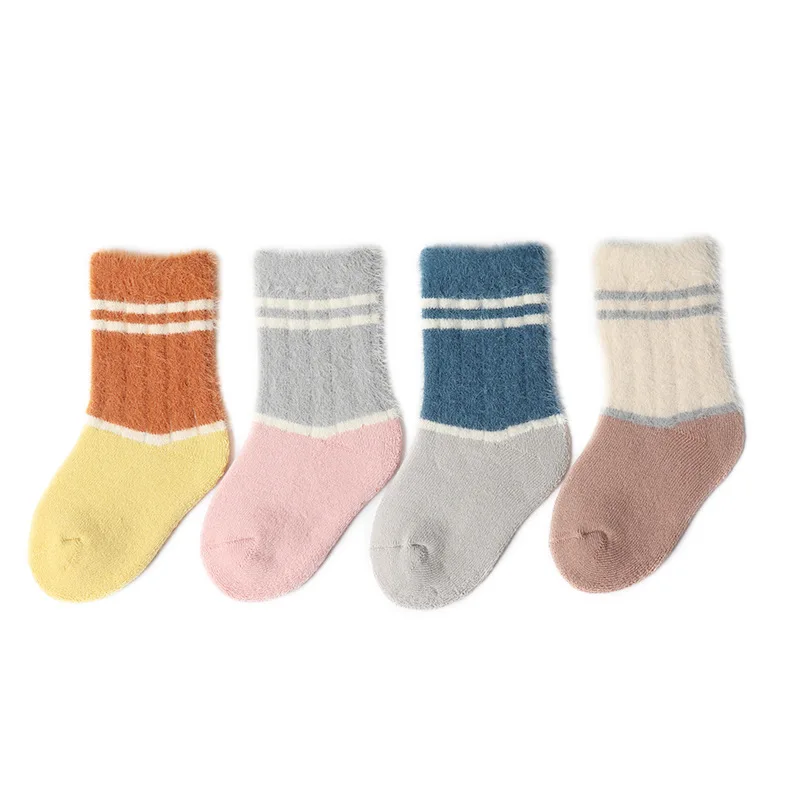 Зимние мягкие Свободные Носки с рисунком лотоса для малышей носки в стиле