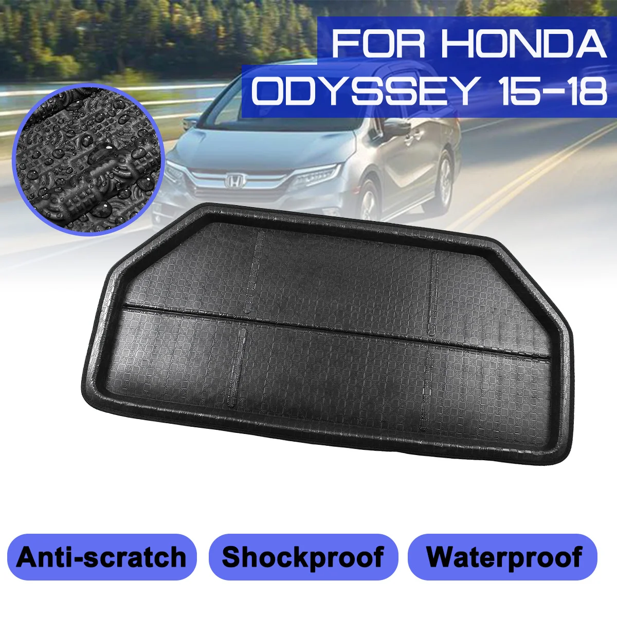 

Для Honda Odyssey 2015 2016 2017 2018 автомобильный напольный коврик Ковер задний багажник противогрязевая крышка