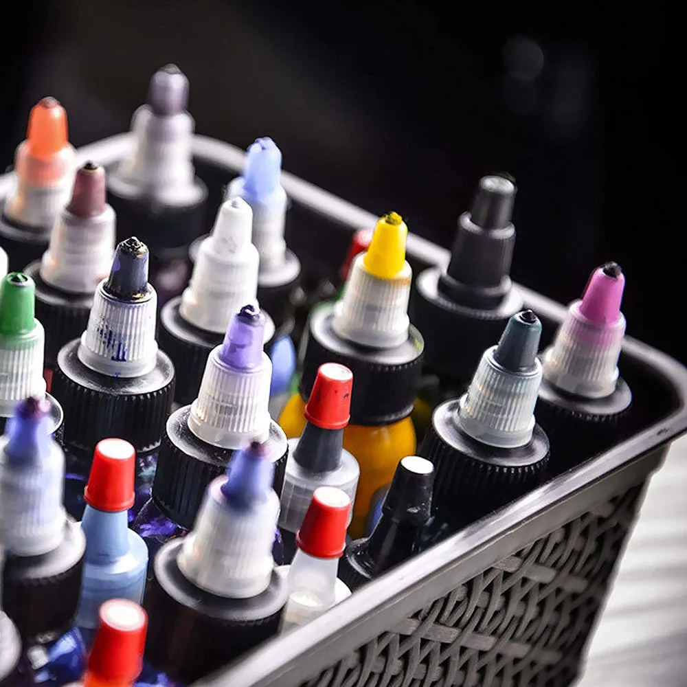 5 шт 30/60/100/120 мл Пустые флаконы для татуировочных чернил с крышкой-винтом из прозрачного пластика, прозрачные пигментные контейнеры аксессуары.