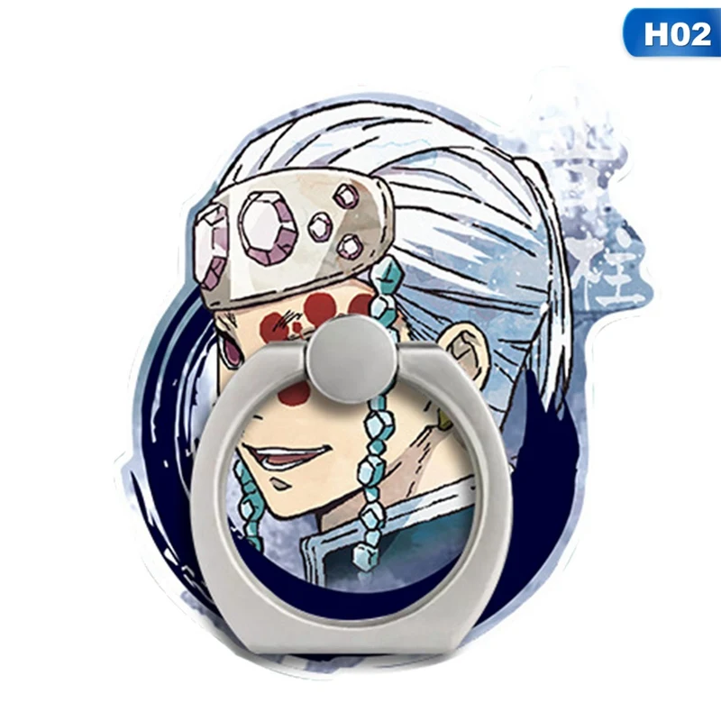 Мультфильм Demon Slayer палец кольцо Пряжка Кронштейн мобильный телефон