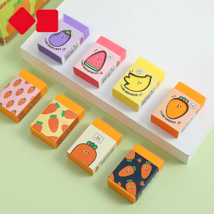 Ластик для рисования овощей и фруктов 2 шт./лот | Канцтовары офиса дома