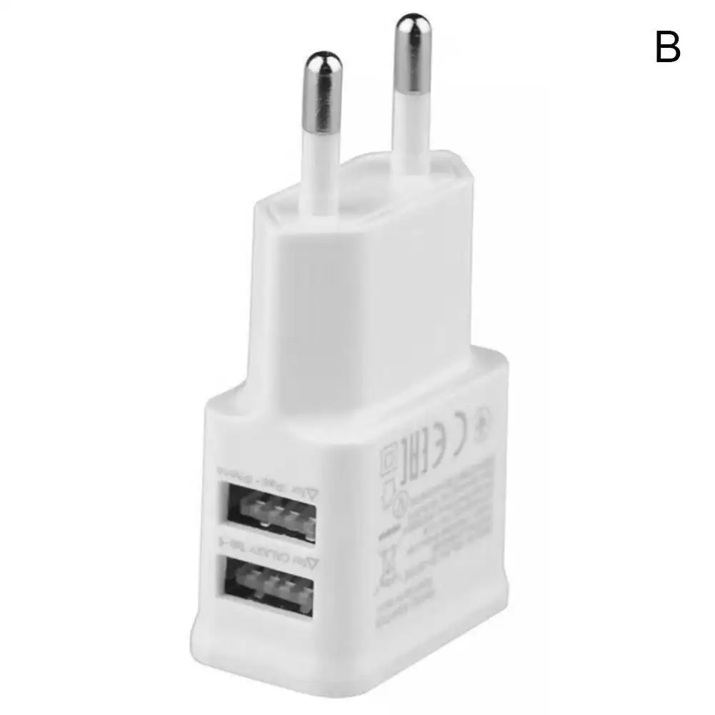 Универсальное настенное зарядное устройство USB 2 вилка стандарта ЕС и США для Samsung