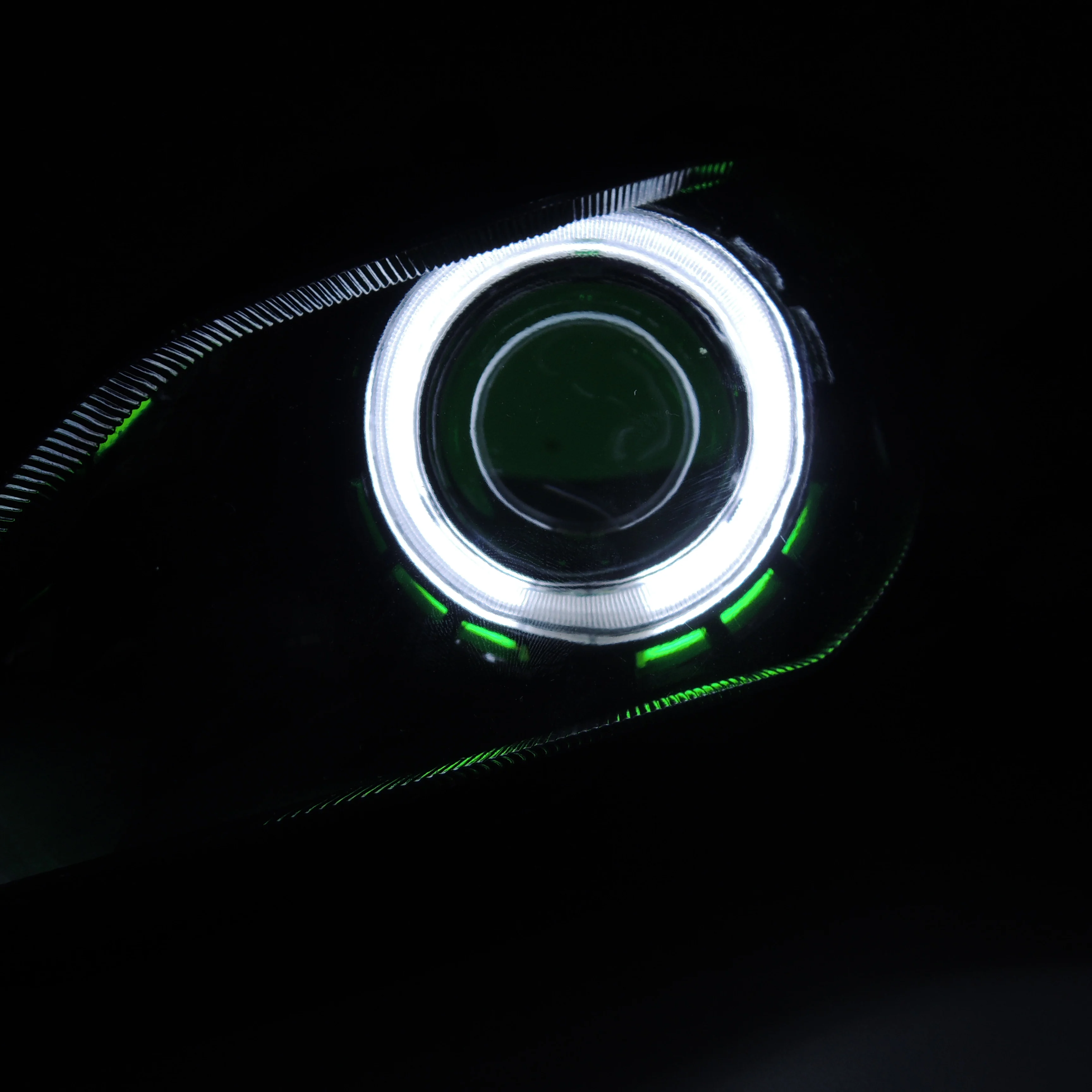 KEMiMOTO для Kawasaki Ninja 300 ZX-6R 2013- Ninja250 Ninja300 ZX6R Ангел глаз HID проектор мотоциклетная фара в сборе