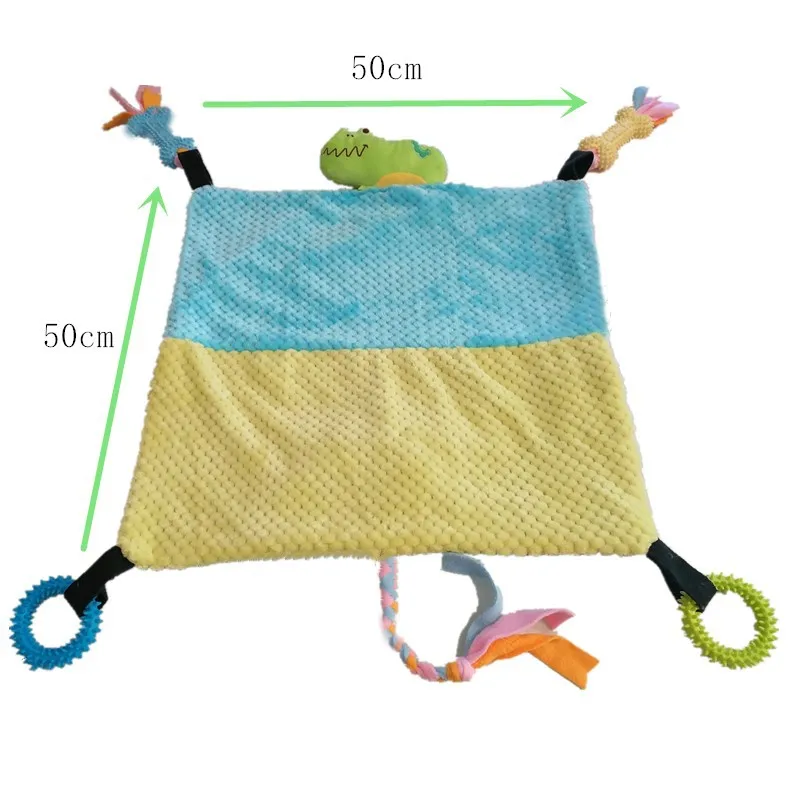 Милый мягкий мультяшный коврик для кошек домашних питомцев С игрушечным пищащим