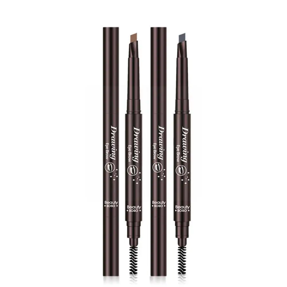 

Double Heads Automatic Rotating Eyebrow Pencil Waterproof To Long-lasting Brush Cosmetics Color Eyebrow Easy With Pen Tools I6K2