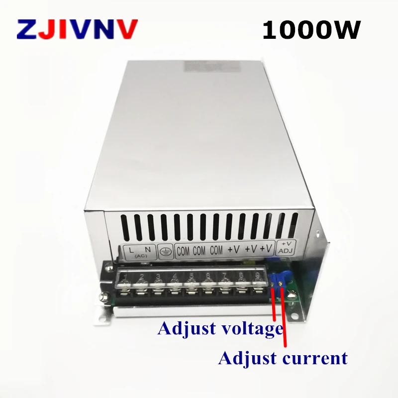 Current Voltage adjustable Switching Power Supply Led Power Supply 1000W 0-24V 36V 48V  60V 80V 90V 110v 150v 220v Ac To Dc