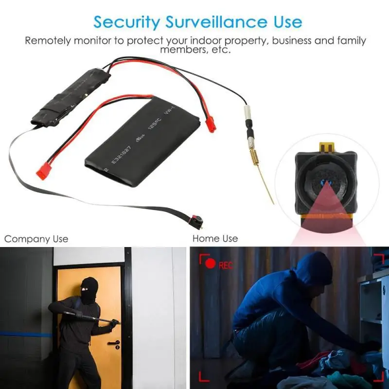 DIY камера Мини Wifi Full HD 1080P видеокамера P2P Обнаружение движения видео безопасность