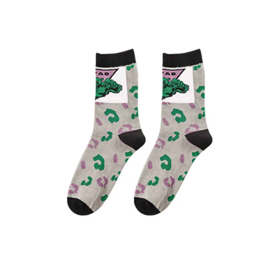 Унисекс Зимние теплые носки с принтом животных повседневные модные спортивные