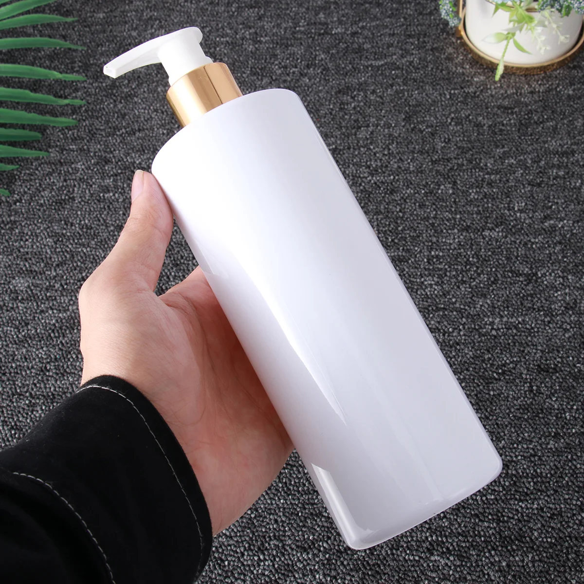 

3pcs 500ml Empty Bottle Transparent Simple Storage Bottle for Foam Emulsion Hand Washing Random Pump